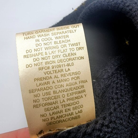 Vintage ugly Christmas Sweater Vest With Santa Sleigh & Reindeer Embroidery Blac - Picture 9 of 12